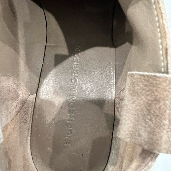 SIGERSON MORRISON Vero cuoio suede ankle boots w/ pointy toe - cowboy sz 6.5 - Picture 10 of 11